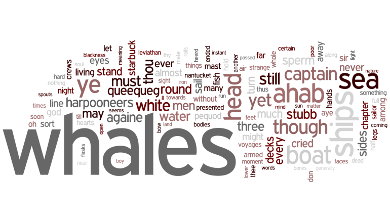 Moby-Dick word cloud